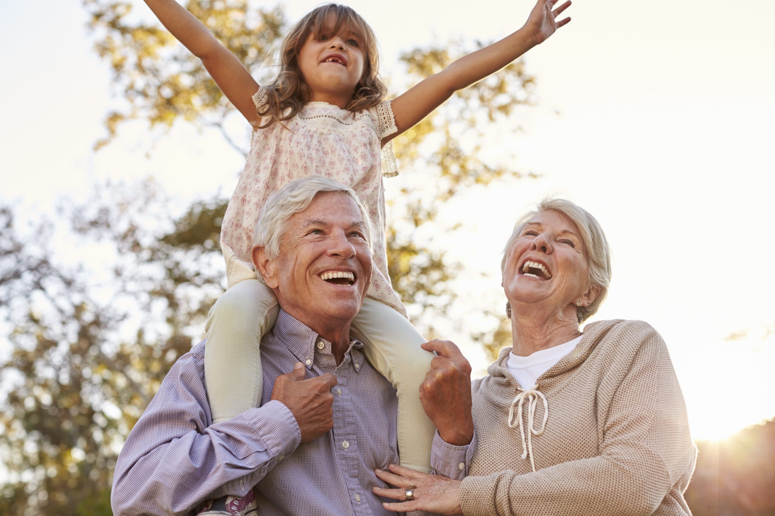 Happy grandparents